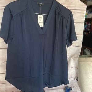 NWT Alfani women's 0X navy blouse